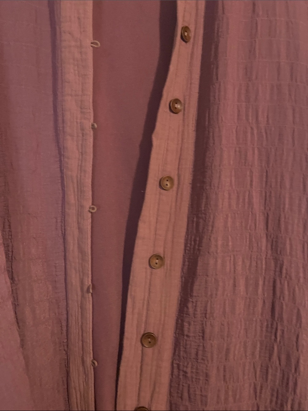 Mauve Lightweight Button-Front Duster from
Junk Gypsy - Picture 3 of 6